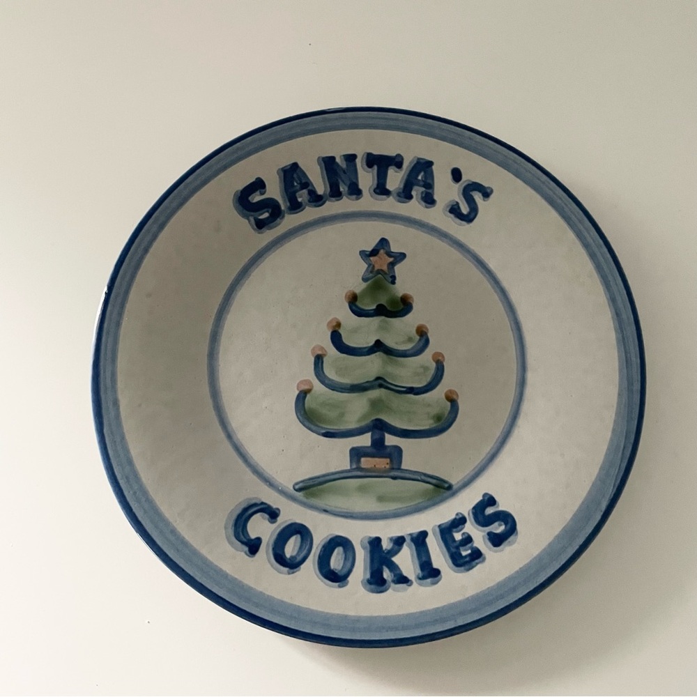 Santa’s Cookies Plate by MA Hadley